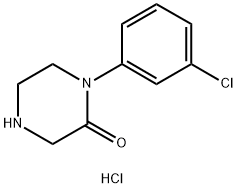 1-(3-CHLOROPHENYL)PIPERAZIN-2-ONE HYDROCHLORIDE Struktur