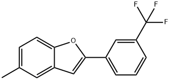 Benzofuran, 5-Methyl-2-[3-(trifluoroMethyl)phenyl]- Struktur