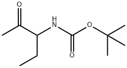 Carbamic acid, (1-ethyl-2-oxopropyl)-, 1,1-dimethylethyl ester (9CI) Struktur