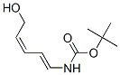 Carbamic acid, [(1E,3Z)-5-hydroxy-1,3-pentadienyl]-, 1,1-dimethylethyl ester Struktur