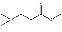 2-Methyl-3-(trimethylsilyl)propanoic acid methyl ester Struktur