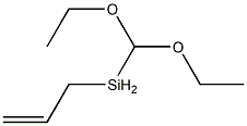 allyldiethoxymethylsilane  Struktur