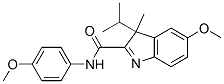 3-イソプロピル-5-メトキシ-3-メチル-N-(p-メトキシフェニル)-3H-インドール-2-カルボアミド 化學(xué)構(gòu)造式