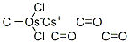 cesium tricarbonyltrichloroosmate(1-)  Struktur