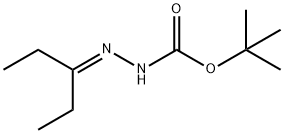 Hydrazinecarboxylic acid, (1-ethylpropylidene)-, 1,1-dimethylethyl ester (9CI) Struktur