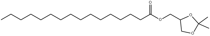 Hexadecanoic acid 2,2-dimethyl-1,3-dioxolan-4-ylmethyl ester Struktur