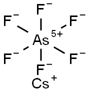 CESIUM HEXAFLUOROARSENATE Struktur