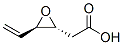 Oxiraneacetic  acid,  3-ethenyl-,  trans-  (9CI) Struktur