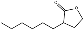 ALPHA-HEXYL-GAMMA-BUTYROLACTONE Struktur