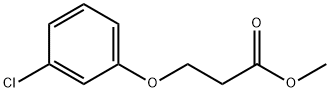 Propanoic acid, 3-(3-chlorophenoxy)-, Methyl ester Struktur