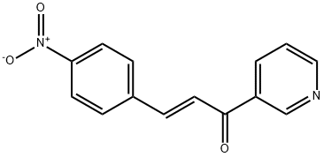 (E)-3-(4-nitrophenyl)-1-(pyridin-3-yl)prop-2-en-1-one Struktur