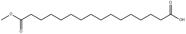 Hexadecanedioic acid 1-methyl ester Struktur