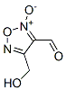 1,2,5-Oxadiazole-3-carboxaldehyde, 4-(hydroxymethyl)-, 2-oxide (9CI) Struktur