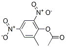 Acetic acid 2-methyl-4,6-dinitrophenyl ester Struktur