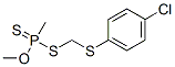 Methylphosphonodithioic acid S-[[(4-chlorophenyl)thio]methyl]O-methyl ester Struktur