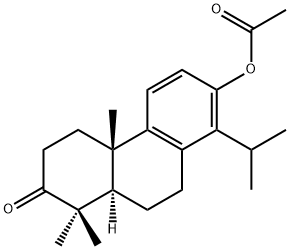 Acetic acid 14-isopropyl-3-oxopodocarpa-8,11,13-trien-13-yl ester Struktur