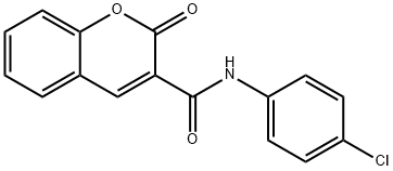 N-(4-chlorophenyl)-2-oxo-2H-chromene-3-carboxamide Struktur