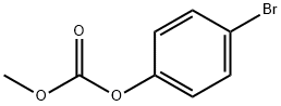 Carbonic acid methyl(p-bromophenyl) ester Struktur