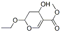 2H-Pyran-5-carboxylicacid,2-ethoxy-3,4-dihydro-4-hydroxy-,methylester(9CI) Struktur