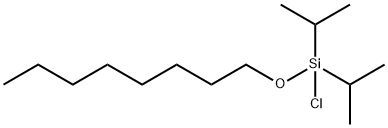 Silane, chlorobis(1-Methylethyl)(octyloxy)- Struktur