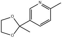 3-(2-メチル-1,3-ジオキソラン-2-イル)-6-メチルピリジン 化學(xué)構(gòu)造式