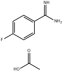 4-FLUOROBENZAMIDINE ACETATE Struktur