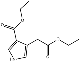 ETHYL 4-(2-ETHOXY-2-OXOETHYL)-1H-PYRROLE-3-CARBOXYLATE Struktur