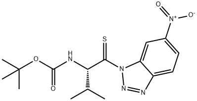 BOC-THIONOVAL-1-(6-NITRO)BENZOTRIAZOLIDE Struktur