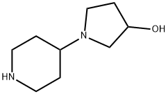 1-(4-PIPERIDINYL)-3-PYRROLIDINOL Struktur