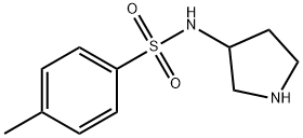 Benzenesulfonamide, 4-methyl-N-3-pyrrolidinyl- (9CI) Struktur