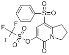 8-BENZENESULFONYL-5-OXO-1,2,3,5-TETRAHYDROINDOLIZIN-6-YL TRIFLUOROMETHANESULFONATE Struktur