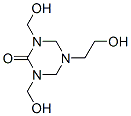 tetrahydro-5-(2-hydroxyethyl)-1,3-bis(hydroxymethyl)-1,3,5-triazin-2(1H)-one Struktur