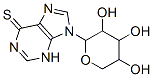 9-(3,4,5-trihydroxyoxan-2-yl)-3H-purine-6-thione Struktur