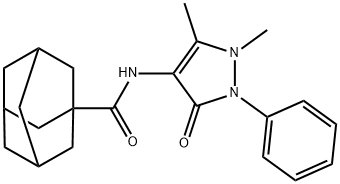 N-Antipyrinyl-1-adamantanecarboxamide Struktur