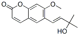 6-[(E)-3-Hydroxy-3-methyl-1-butenyl]-7-methoxy-2H-1-benzopyran-2-one Struktur