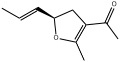 Ethanone, 1-[4,5-dihydro-2-methyl-5-(1-propenyl)-3-furanyl]-, [R-(E)]- (9CI) Struktur