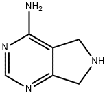 4-Amino-6,7-dihydro-5H-pyrrolo[3,4-d]pyrimidine Struktur