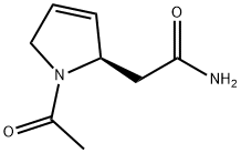 1H-Pyrrole-2-acetamide, 1-acetyl-2,5-dihydro-, (R)- (9CI) Struktur