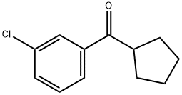 3-CHLOROPHENYL CYCLOPENTYL KETONE Struktur