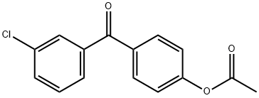 4-ACETOXY-3'-CHLOROBENZOPHENONE Struktur