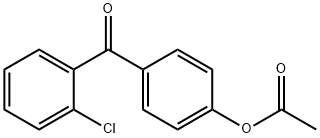 4-ACETOXY-2'-CHLOROBENZOPHENONE Struktur