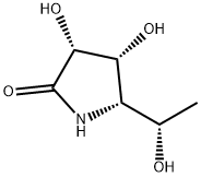 2-Pyrrolidinone, 3,4-dihydroxy-5-(1-hydroxyethyl)-, [3R-[3alpha,4alpha,5alpha(S*)]]- (9CI) Struktur