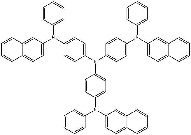 4,4',4''-Tris[2-naphthyl(phenyl)amino]triphenylamine Struktur