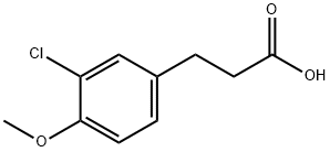 3-(3-CHLORO-4-METHOXYPHENYL)PROPIONIC A& Struktur