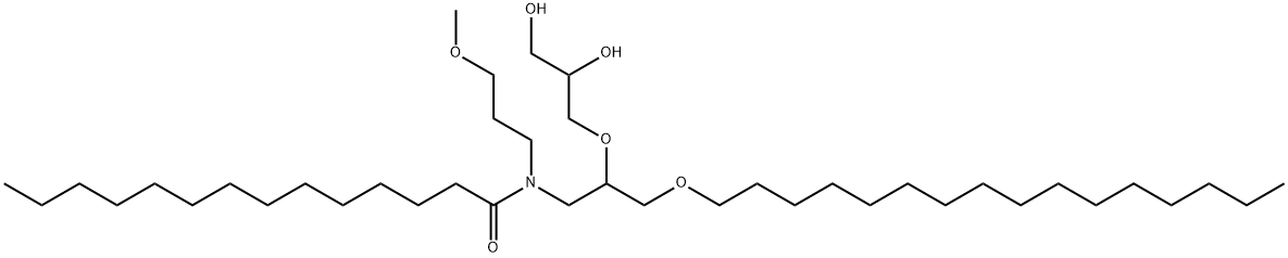 CETYLOXYPROPYL GLYCERYL METHOXYPROPYL MYRISTAMIDE Struktur