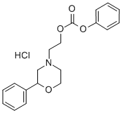 Carbonic acid, phenyl 2-(2-phenyl-4-morpholinyl)ethyl ester, hydrochlo ride Struktur