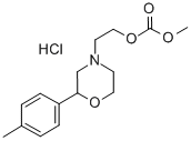 Carbonic acid, methyl 2-(2-(4-methylphenyl)-4-morpholinyl)ethyl ester,  hydrochloride Struktur