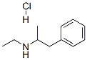 ethylamphetamine hydrochloride Struktur