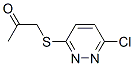 1-[(6-Chloro-3-pyridazinyl)thio]propan-2-one Struktur