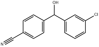 4-[(3-Chlorophenyl)(hydroxy)Methyl]benzonitrile Struktur